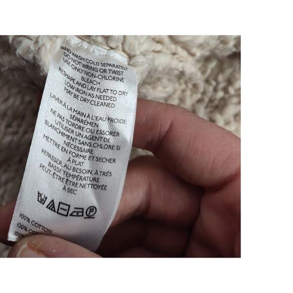 Anthropologie Pilcro Cozy Crew Neck Sweater Cream OS - Picture 8 of 10